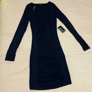 Express navy blue light sweater dress-NWT!